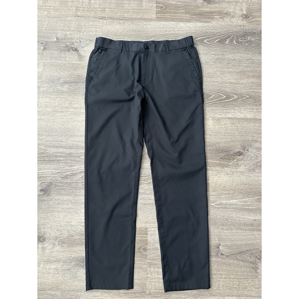 Men Jack Archer Jetsetter Deep Black performance chino pants slacks, 33x30